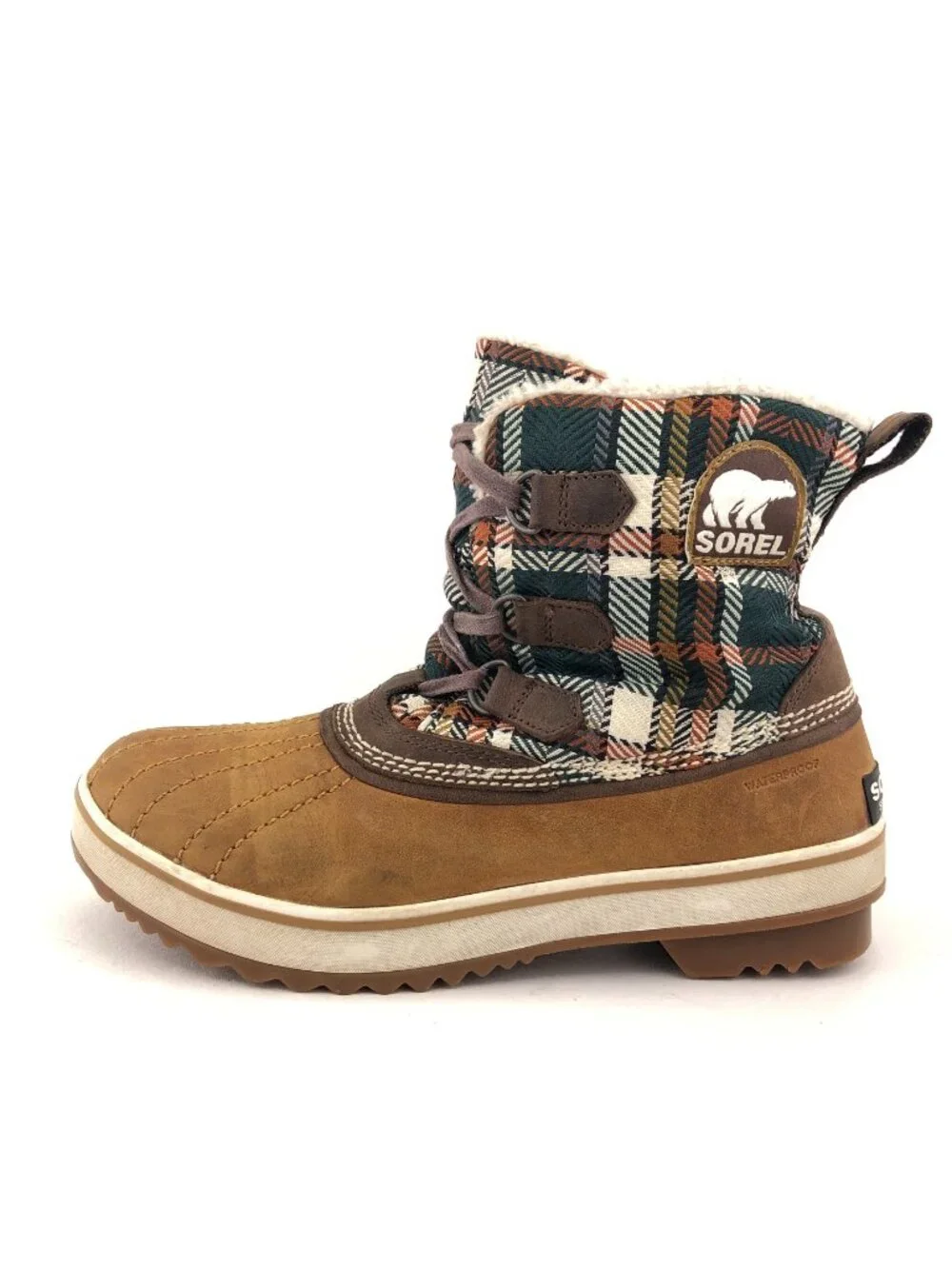 Sorel Tivoli Plaid Waterproof Winter Snow Boots 9